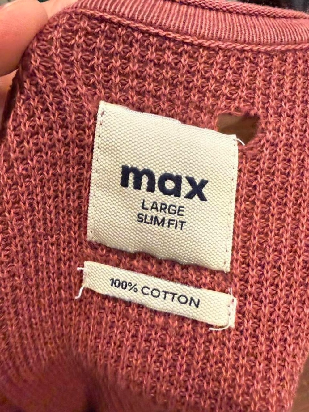 Max Burgandy Utility Cotton Thermal Longsleeve Shirt - Picture 5 of 5